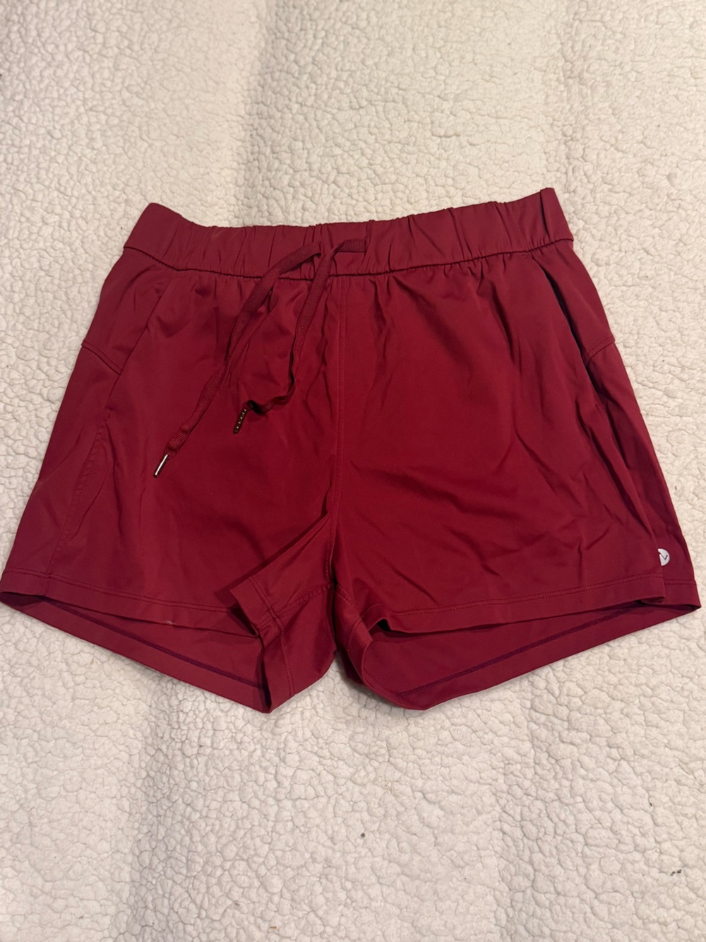 Willits Women’s Athletic Drawstring Shorts in Deep Burgundy